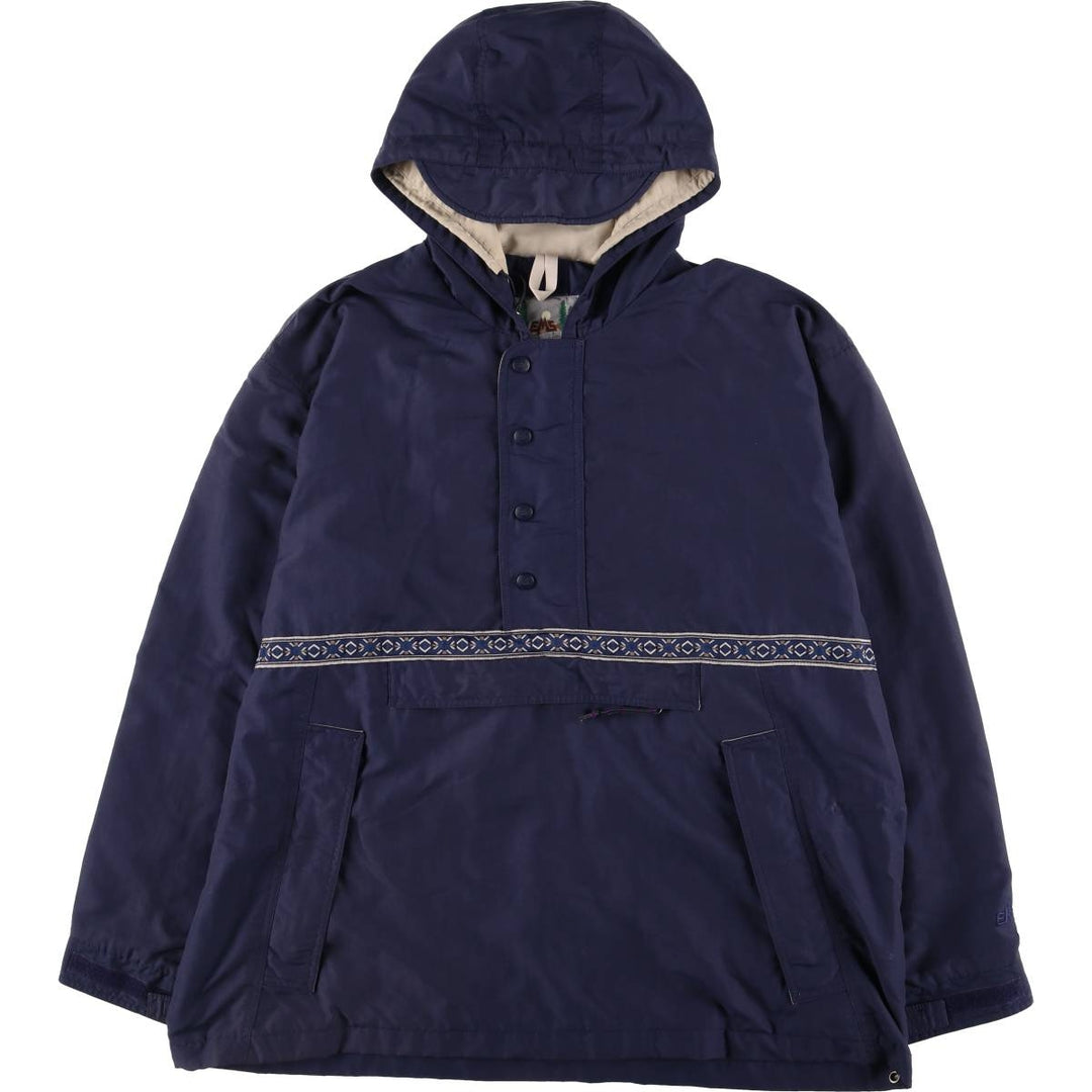 90'S EMS Eastern Mountain Sports Anorak Parka Men's Size L Vintage Nylon navy blue type Vintage Second Hand