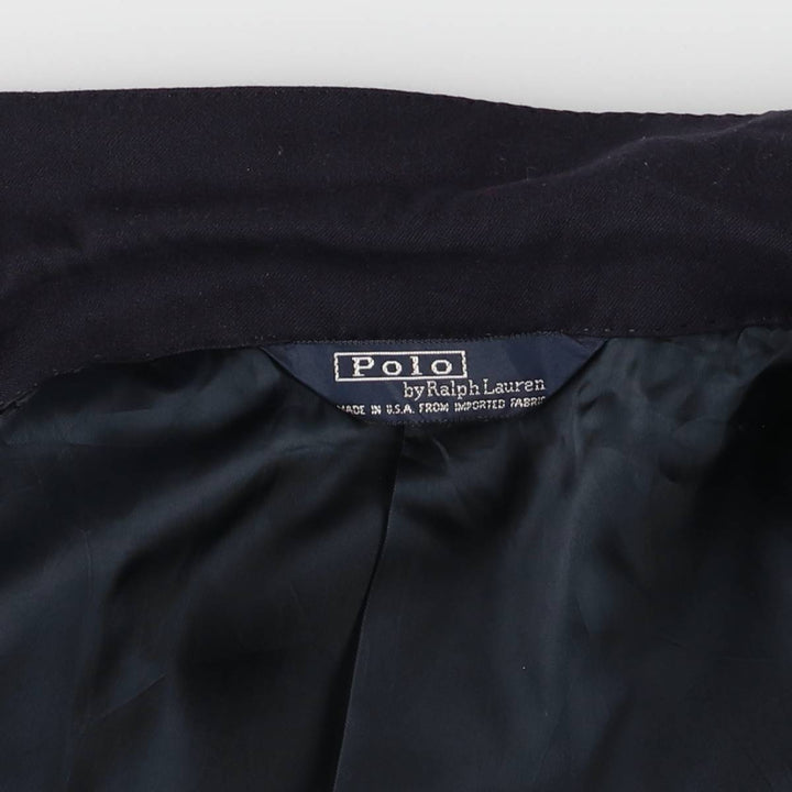 90'S Polo by Ralph Lauren Navy blazer, tailored jacket, made in USA, men's size M, vintage unknown navy blue type Vintage Second Hand