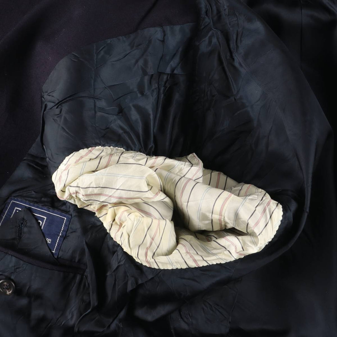 90'S Polo by Ralph Lauren Navy blazer, tailored jacket, made in USA, men's size M, vintage unknown navy blue type Vintage Second Hand