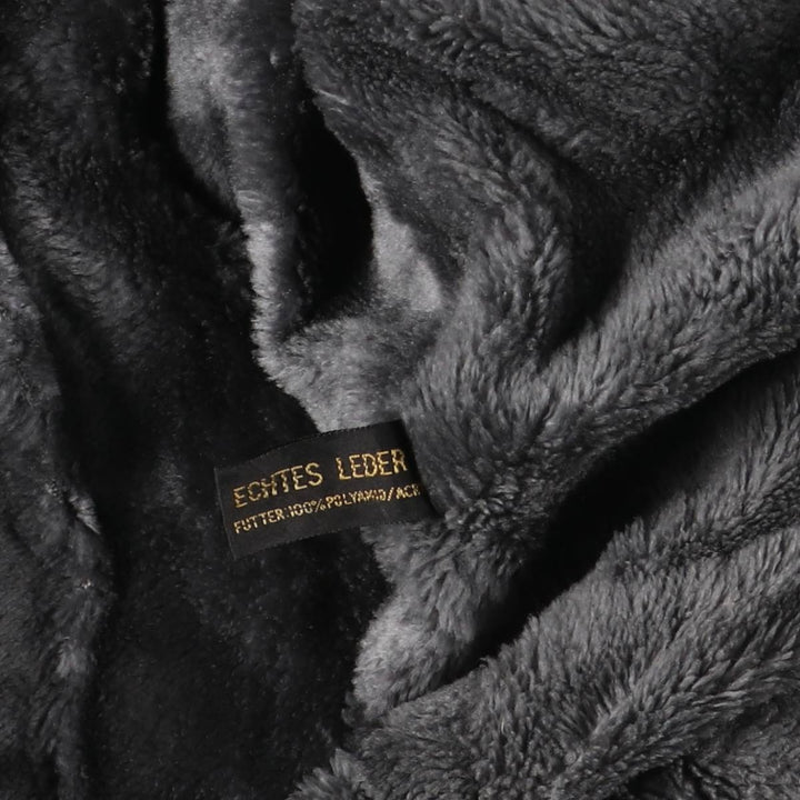 A-2 type padded leather flight jacket, men's size S genuine leather black type Vintage Second Hand