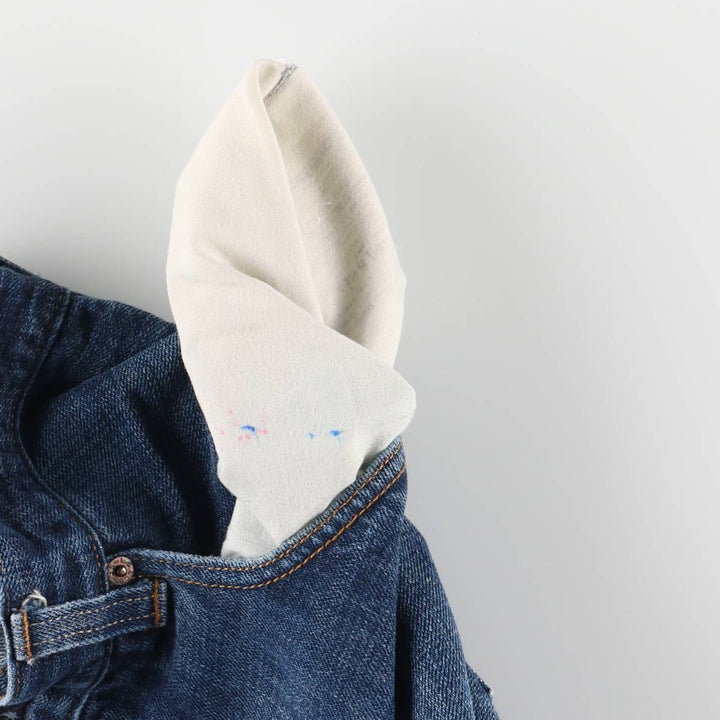 Levi's 501 ORIGINAL STRAIGHT LEG BUTTON FLY straight denim pants for men, equivalent to w35 cotton blue type Vintage Second Hand