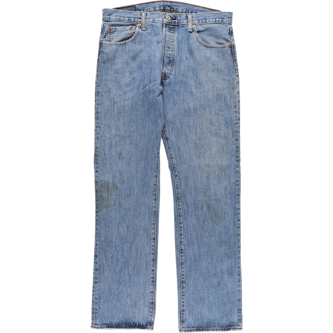 Levi's 501 straight denim pants for men, size W35 unclear blue type Vintage Second Hand