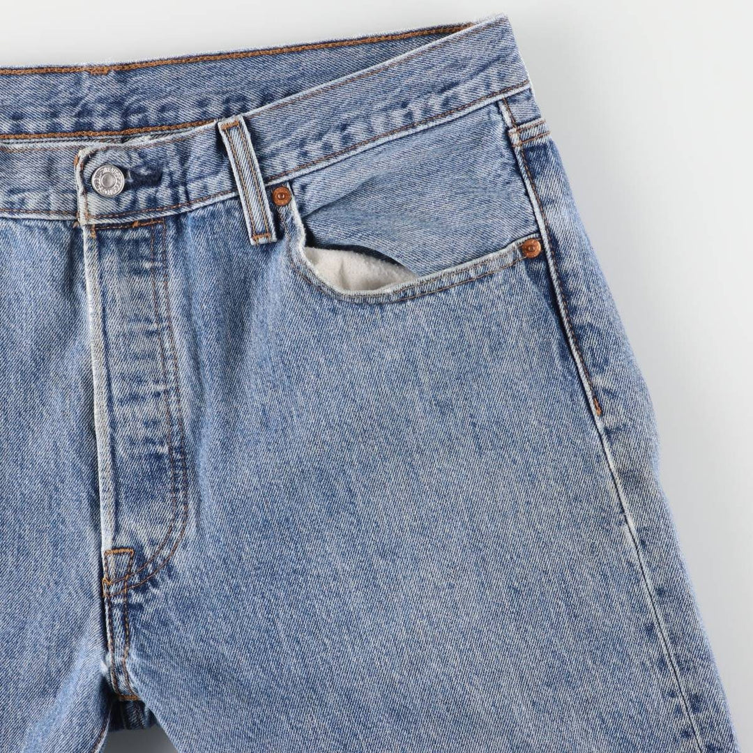 Levi's 501 straight denim pants for men, size W35 unclear blue type Vintage Second Hand