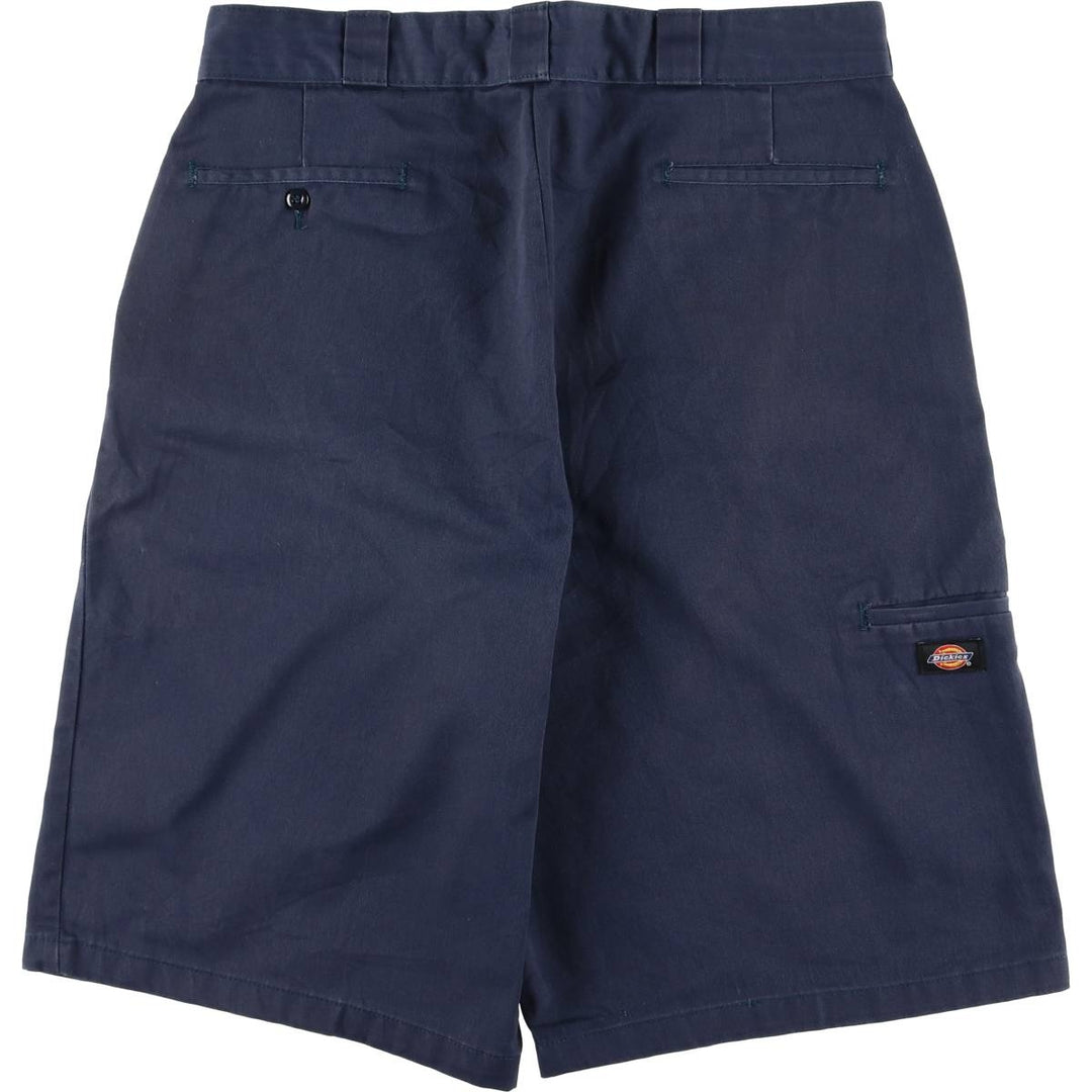 Dickies Loose Fit Work Shorts, Half Pants, Men's, W36 equivalent polyester navy blue type Vintage Second Hand