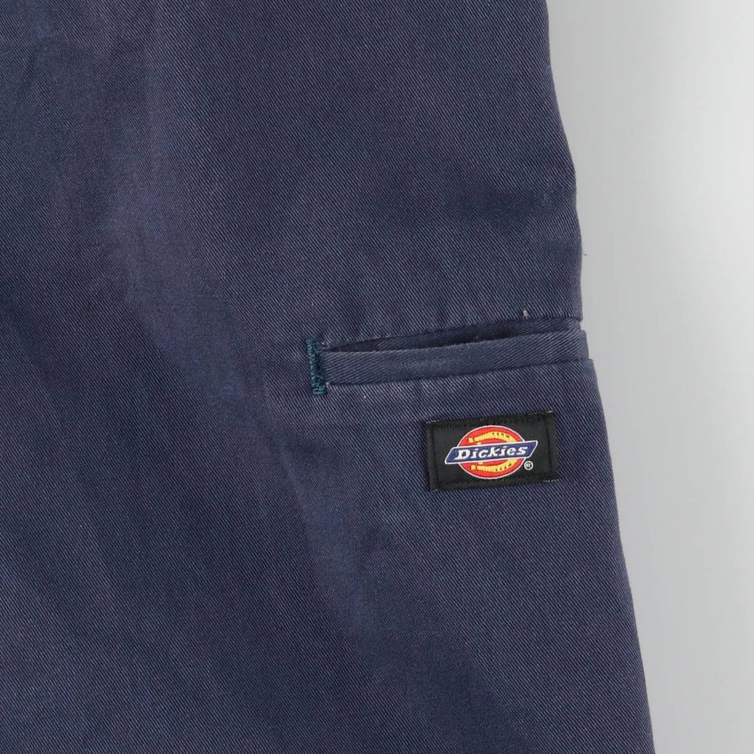 Dickies Loose Fit Work Shorts, Half Pants, Men's, W36 equivalent polyester navy blue type Vintage Second Hand