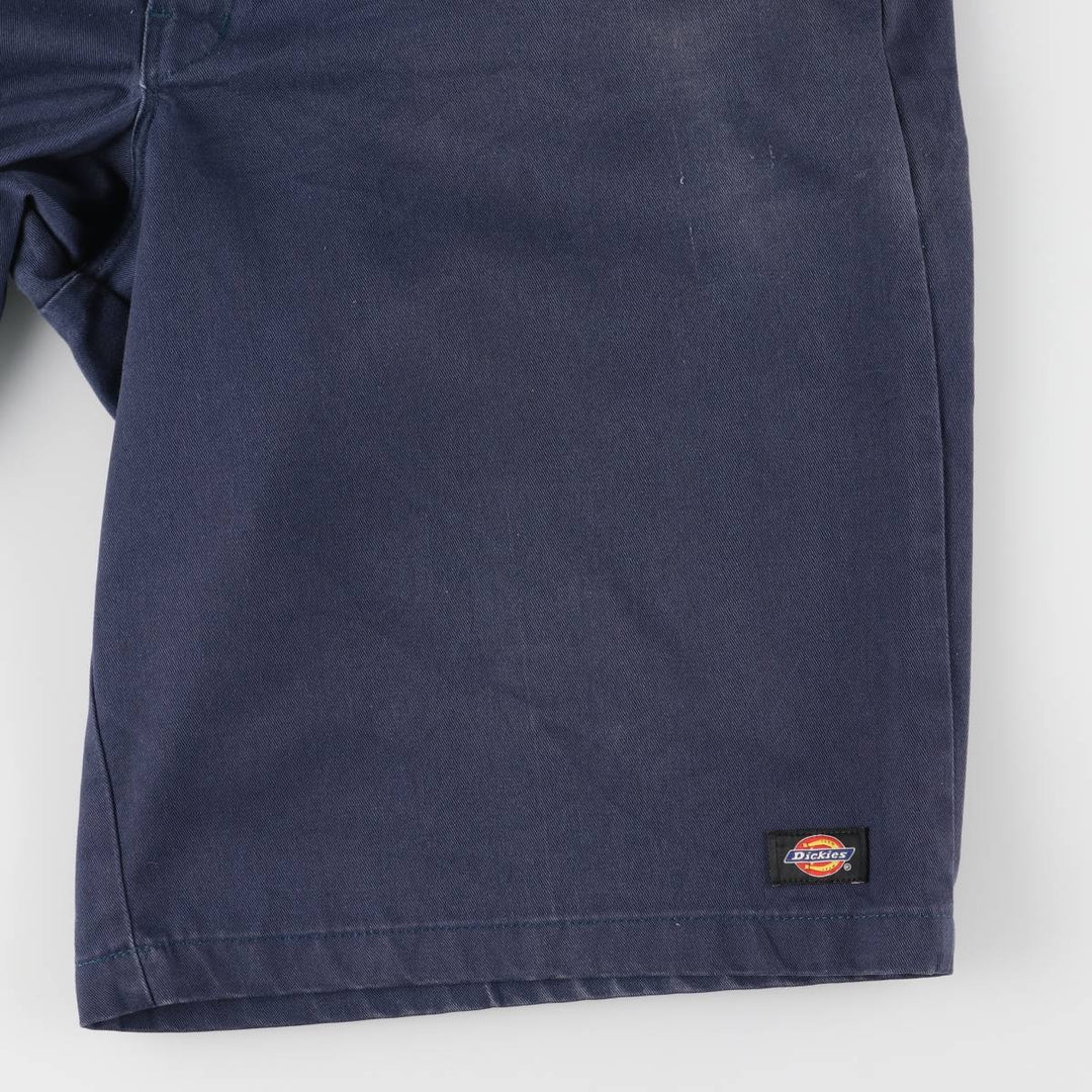 Dickies Loose Fit Work Shorts, Half Pants, Men's, W36 equivalent polyester navy blue type Vintage Second Hand