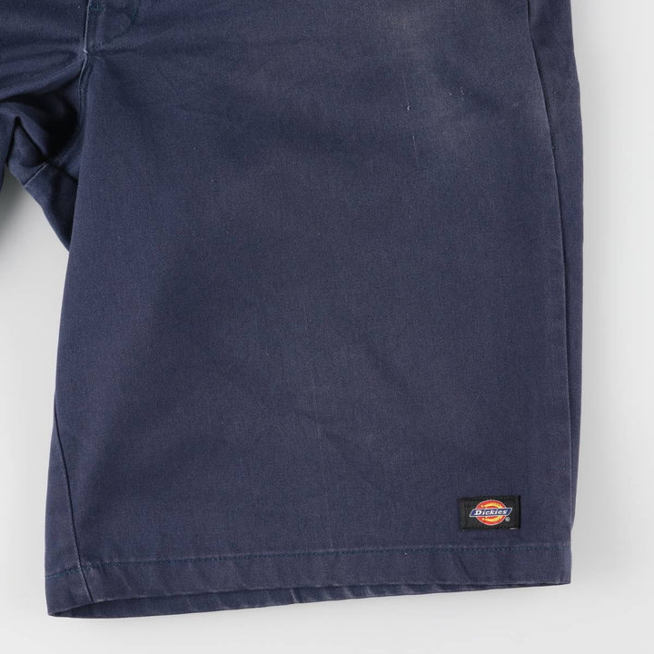 Dickies Loose Fit Work Shorts, Half Pants, Men's, W36 equivalent polyester navy blue type Vintage Second Hand