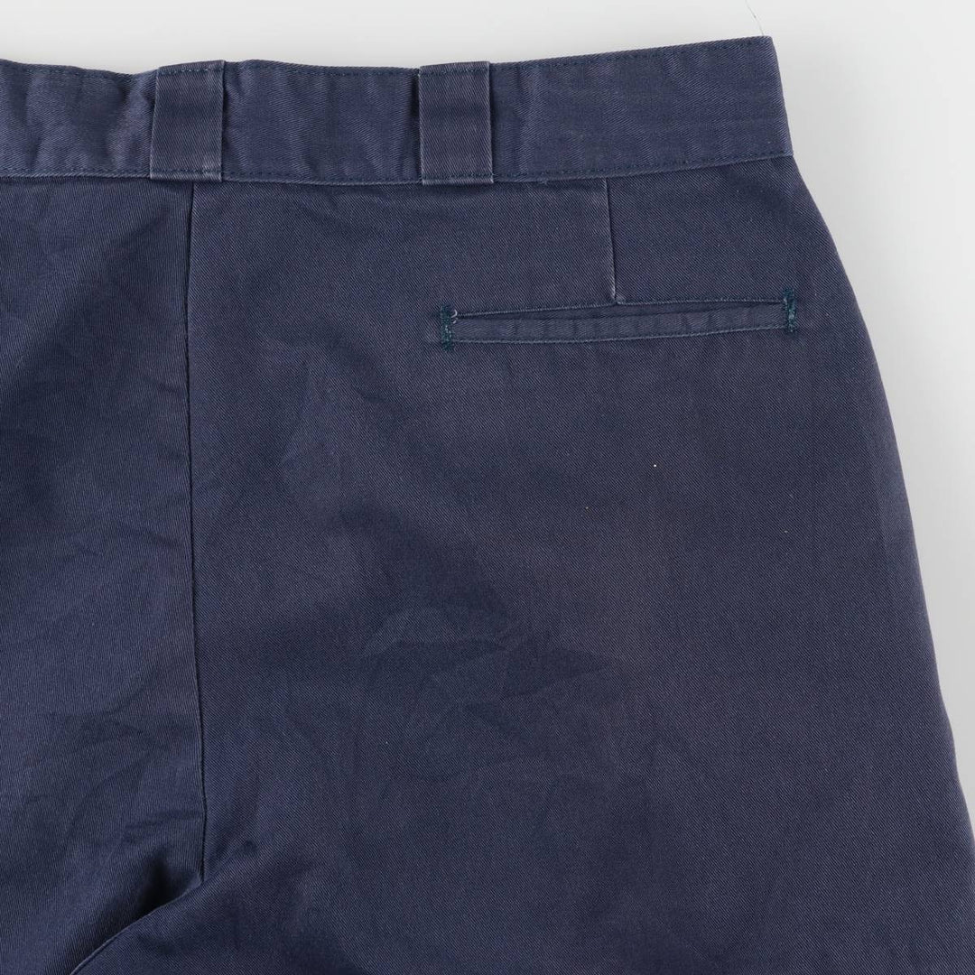 Dickies Loose Fit Work Shorts, Half Pants, Men's, W36 equivalent polyester navy blue type Vintage Second Hand