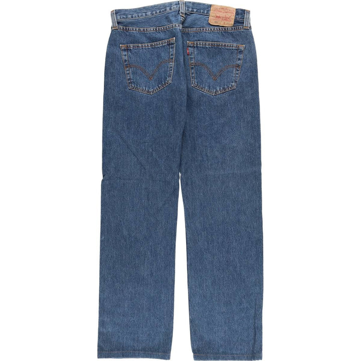 Levi's 501 straight denim pants for men, size W34 cotton blue type Vintage Second Hand
