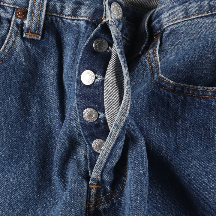Levi's 501 straight denim pants for men, size W34 cotton blue type Vintage Second Hand