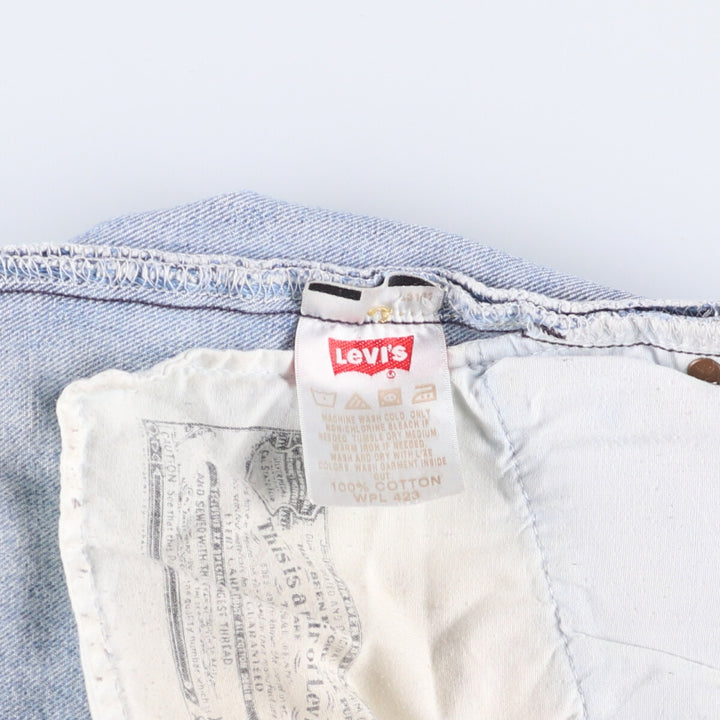 Levi's 501 straight denim pants for men, size W36 cotton Blue type light blue Vintage Second Hand