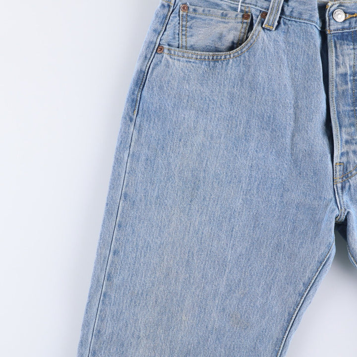 Levi's 501 straight denim pants for men, size W36 cotton Blue type light blue Vintage Second Hand
