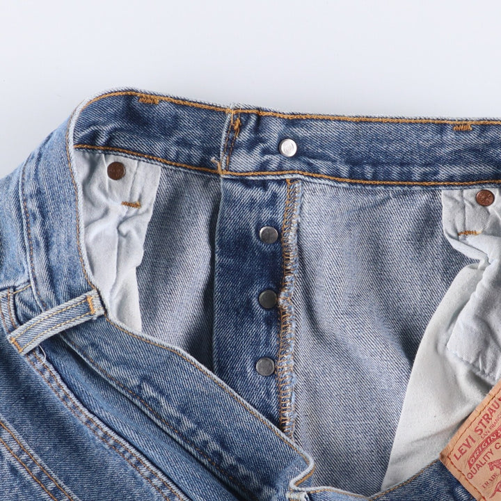 Levi's 501 straight denim pants for men, size W37 cotton blue type Vintage Second Hand
