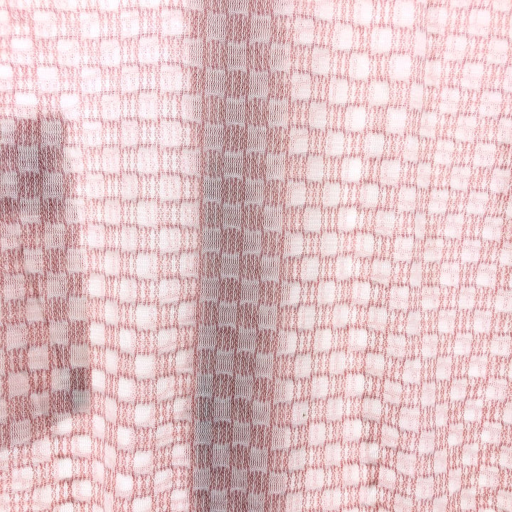 70'S THE KNIT SHIRT FOR DRESS OR SPORT short sleeve check shirt men's M size vintage unclear red type Vintage Second Hand