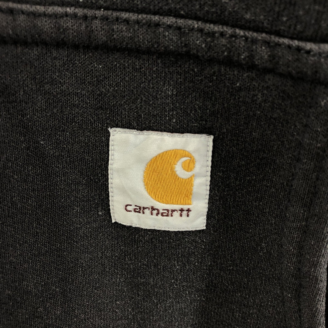 Carhartt Thermal Liner Sweat Full Zip Hoodie Men's XL cotton black type Vintage Second Hand