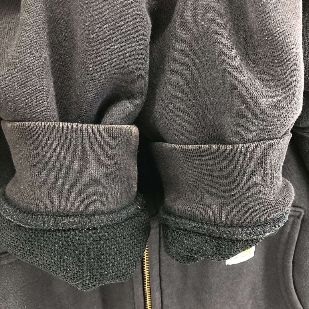 Carhartt Thermal Liner Sweat Full Zip Hoodie Men's XL cotton black type Vintage Second Hand