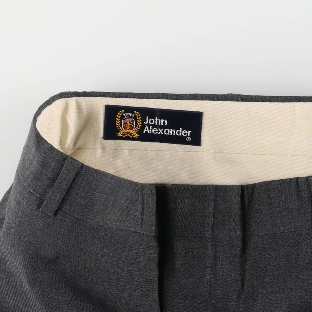 JOHN ALEXANDER slacks wide pants made in USA men's w36 equivalent unclear gray type Vintage Second Hand