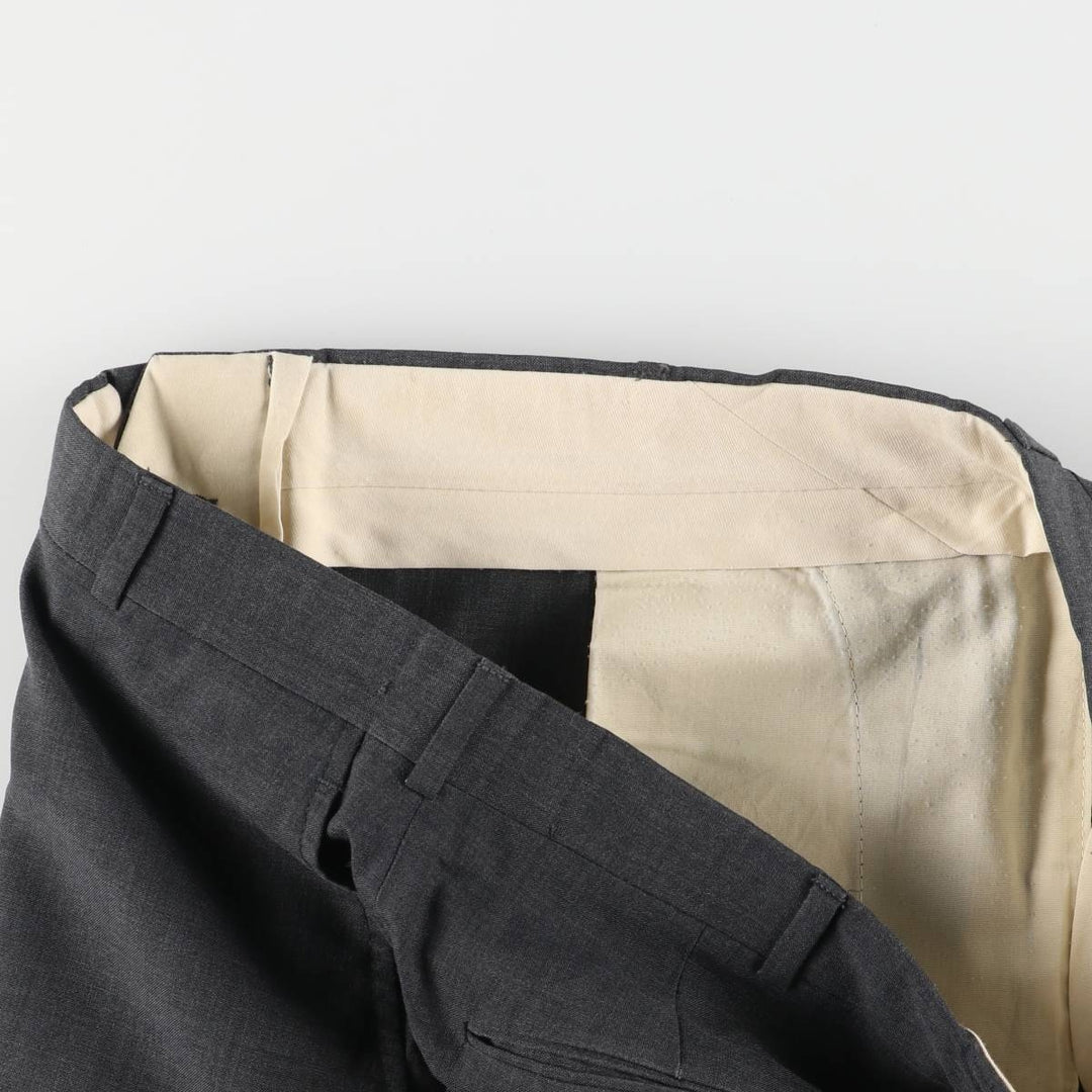 JOHN ALEXANDER slacks wide pants made in USA men's w36 equivalent unclear gray type Vintage Second Hand