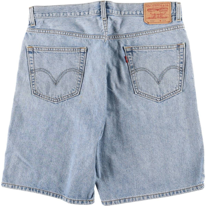 Levi's 550 Relaxed Fit Denim Shorts, Men's Size W36 cotton blue type Vintage Second Hand