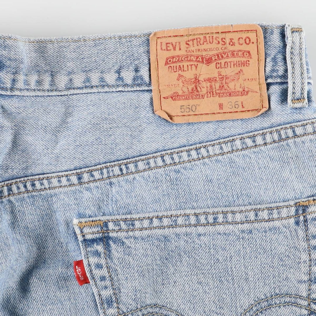 Levi's 550 Relaxed Fit Denim Shorts, Men's Size W36 cotton blue type Vintage Second Hand