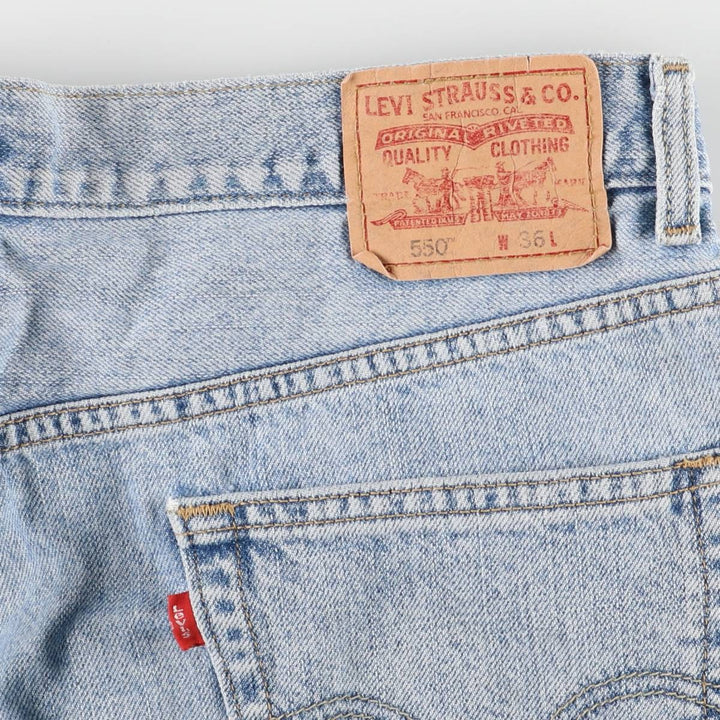 Levi's 550 Relaxed Fit Denim Shorts, Men's Size W36 cotton blue type Vintage Second Hand