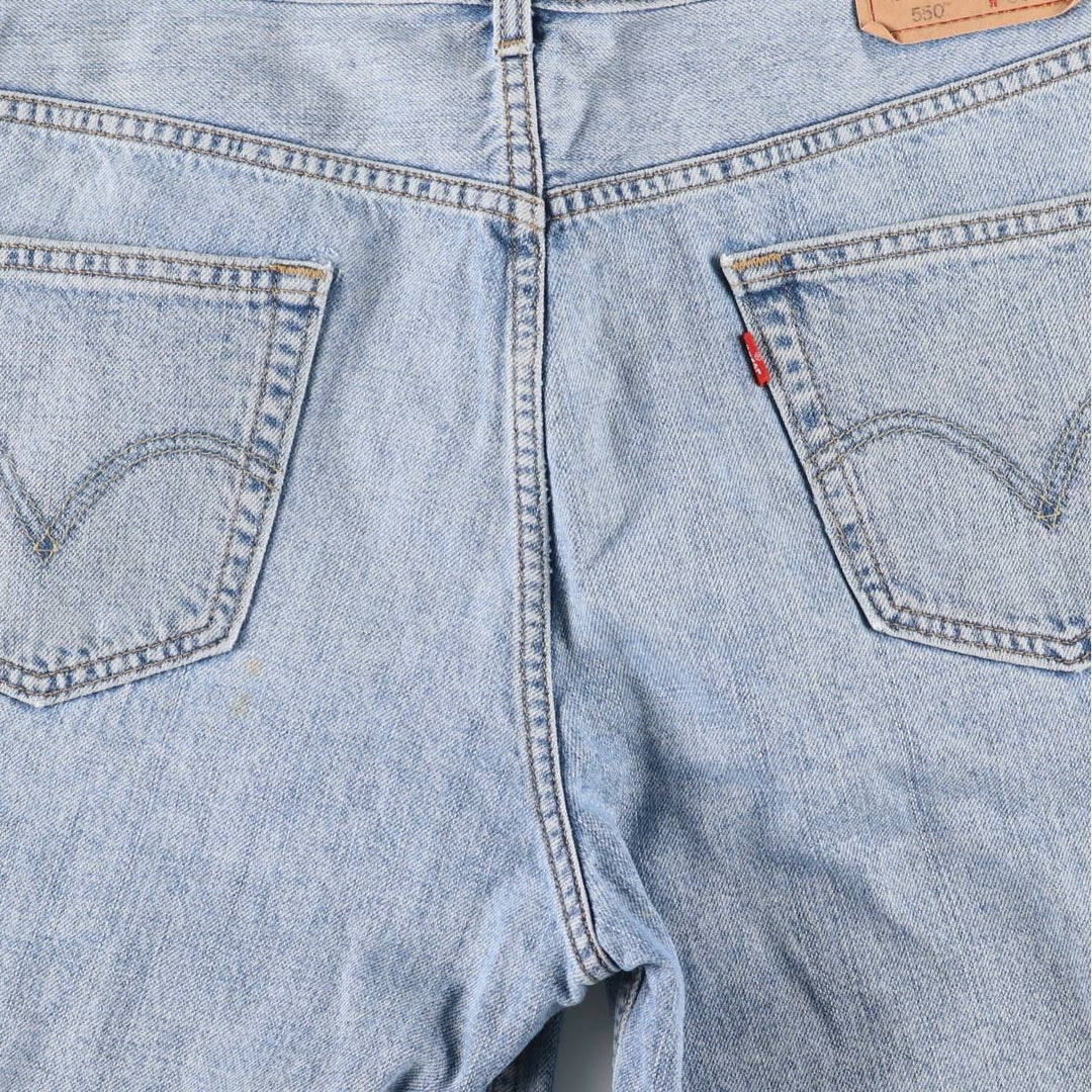 Levi's 550 Relaxed Fit Denim Shorts, Men's Size W36 cotton blue type Vintage Second Hand