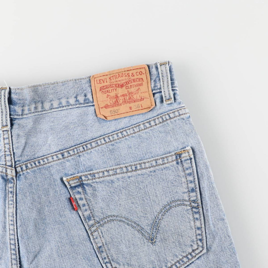 Levi's 550 Relaxed Fit Denim Shorts, Men's Size W36 cotton blue type Vintage Second Hand