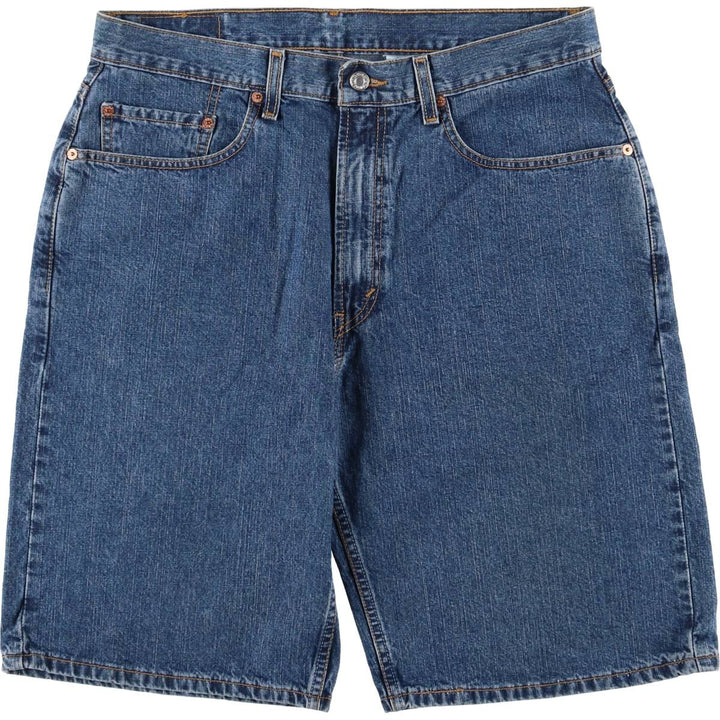 Levi's 569 LOOSE STRAIGHT denim shorts, half pants, men's w35 equivalent cotton blue type Vintage Second Hand