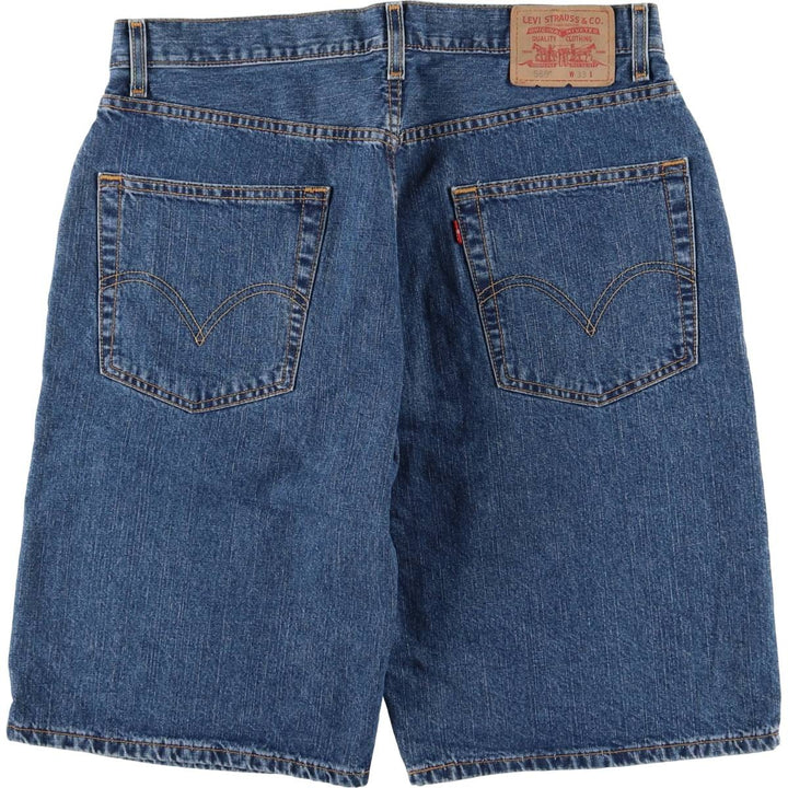 Levi's 569 LOOSE STRAIGHT denim shorts, half pants, men's w35 equivalent cotton blue type Vintage Second Hand