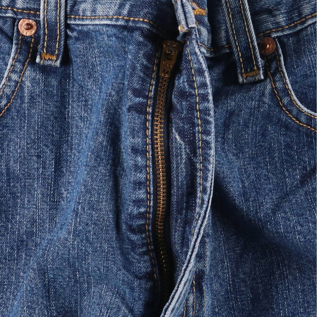 Levi's 569 LOOSE STRAIGHT denim shorts, half pants, men's w35 equivalent cotton blue type Vintage Second Hand