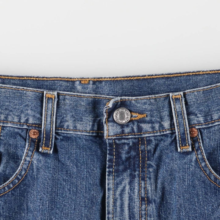 Levi's 569 LOOSE STRAIGHT denim shorts, half pants, men's w35 equivalent cotton blue type Vintage Second Hand