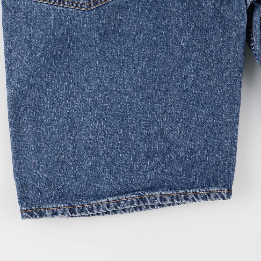 Levi's 569 LOOSE STRAIGHT denim shorts, half pants, men's w35 equivalent cotton blue type Vintage Second Hand