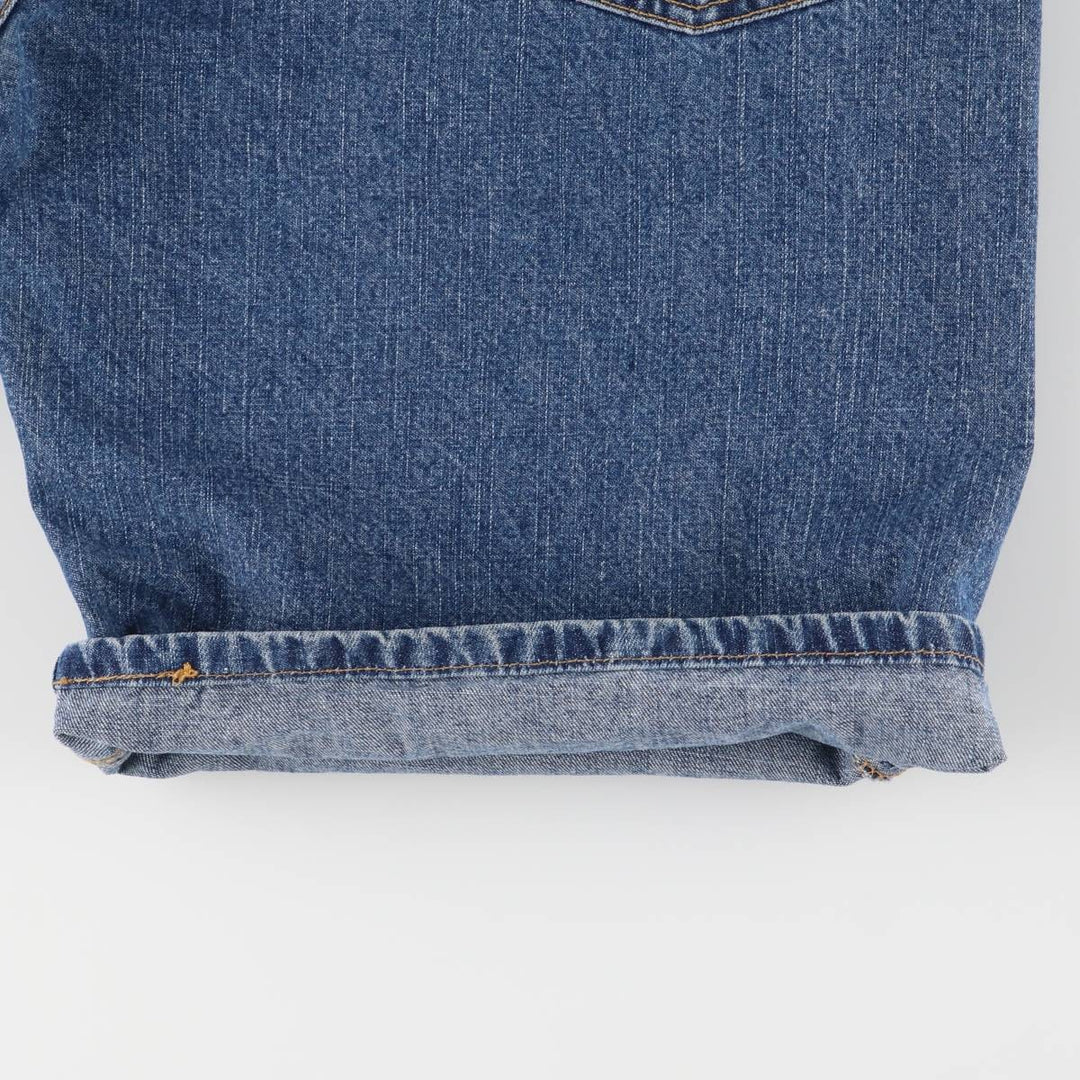 Levi's 569 LOOSE STRAIGHT denim shorts, half pants, men's w35 equivalent cotton blue type Vintage Second Hand