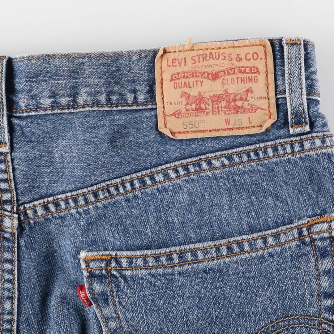 Levi's 550 Relaxed Fit Denim Shorts, Men's Size W34 cotton blue type Vintage Second Hand