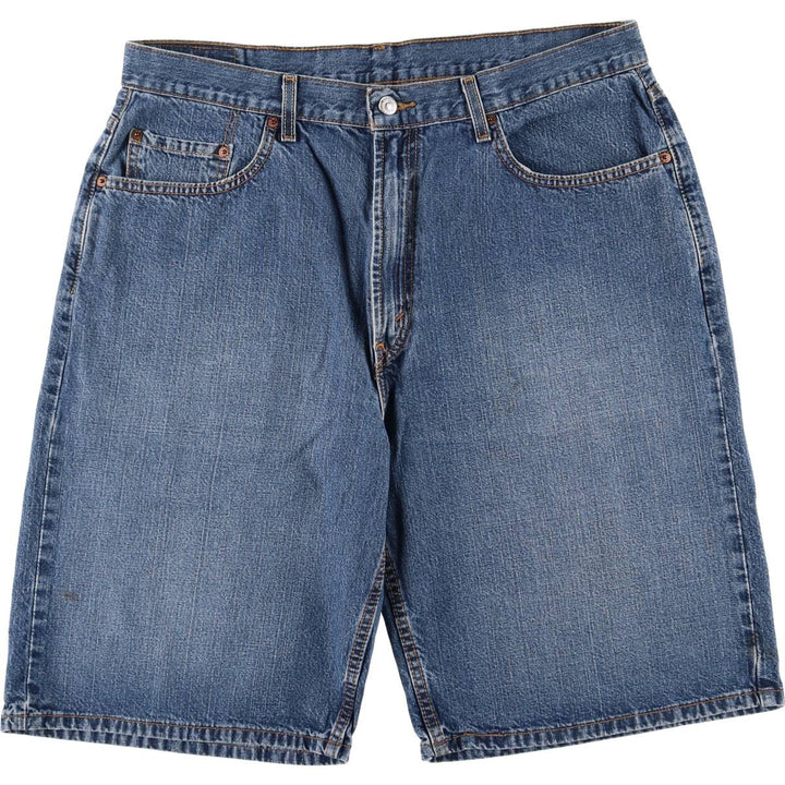Levi's 569 LOOSE FIT denim shorts, half pants, men's size w36 cotton blue type Vintage Second Hand