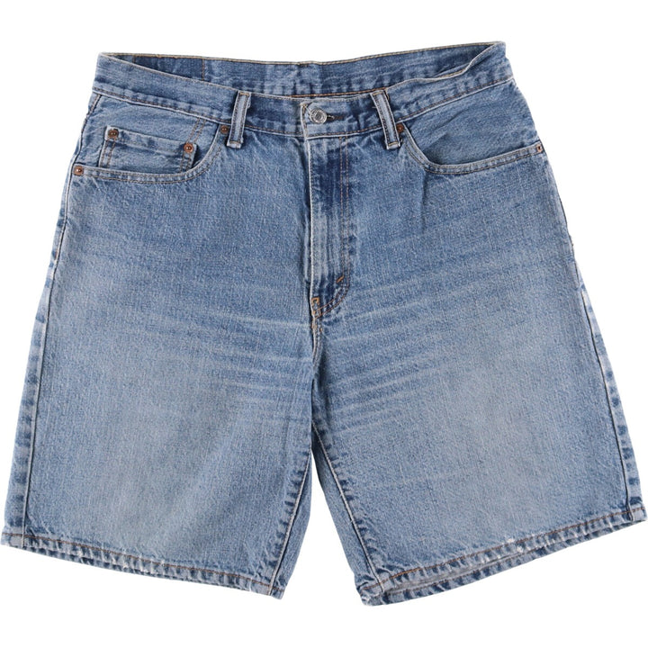 Levi's 550 denim shorts, short pants for men, size W34 cotton blue type Vintage Second Hand
