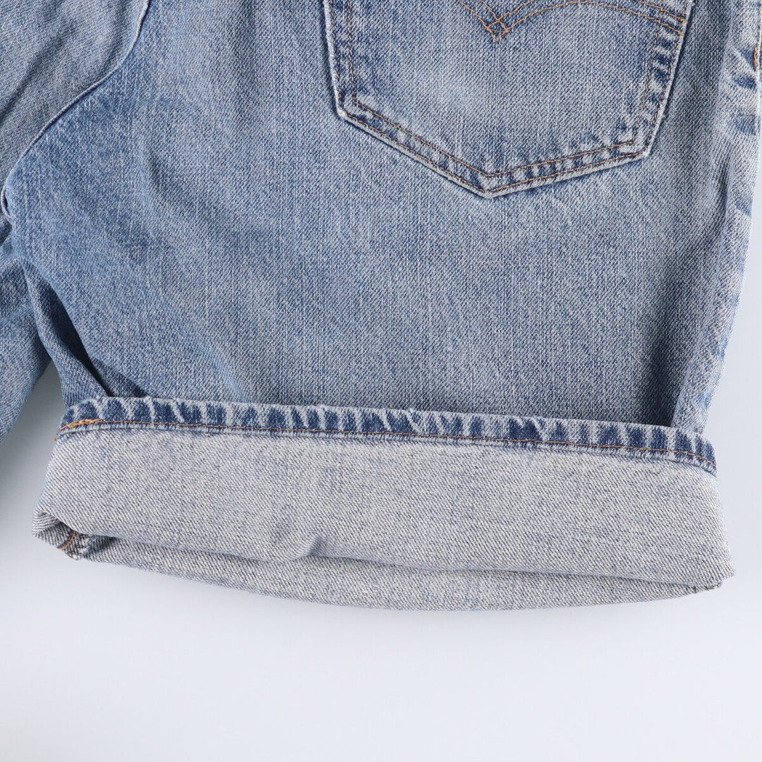 Levi's 550 denim shorts, short pants for men, size W34 cotton blue type Vintage Second Hand
