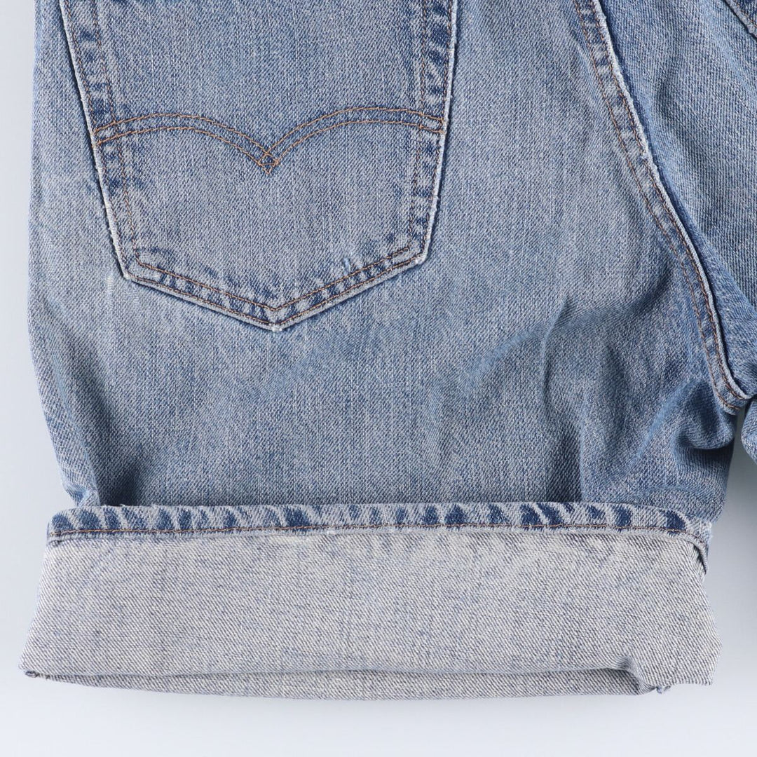 Levi's 550 denim shorts, short pants for men, size W34 cotton blue type Vintage Second Hand