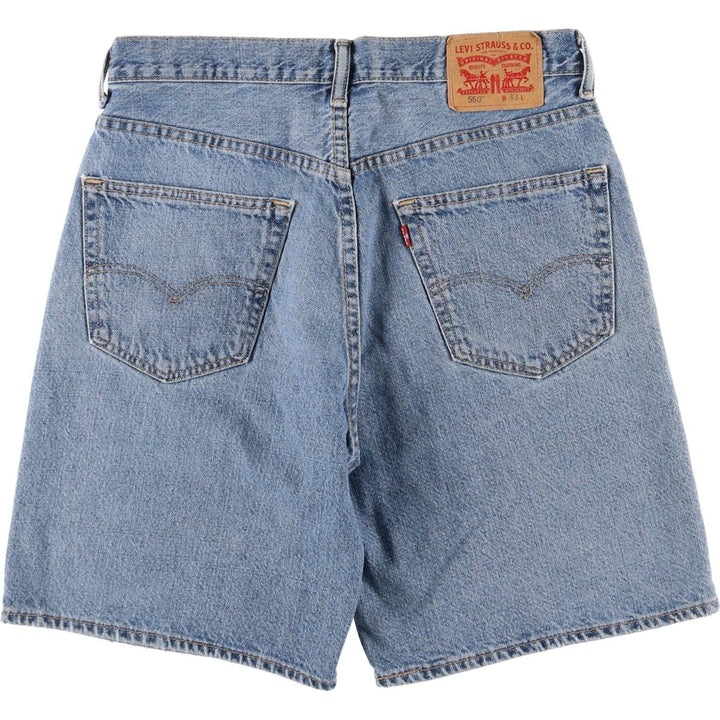 Levi's 550 denim shorts, short pants for men, size W33 unclear blue type Vintage Second Hand