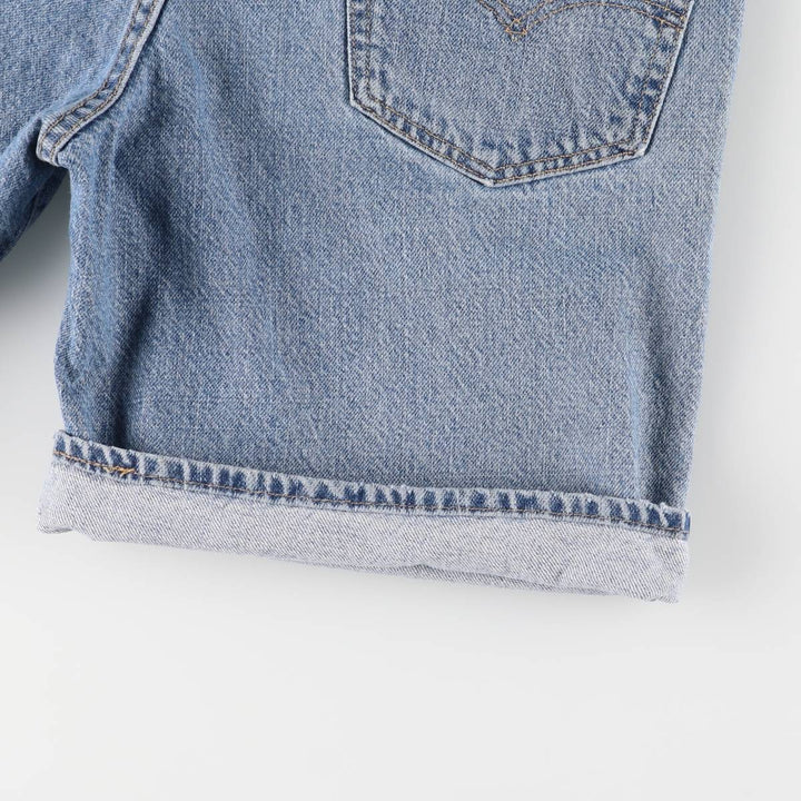 Levi's 550 denim shorts, short pants for men, size W33 unclear blue type Vintage Second Hand