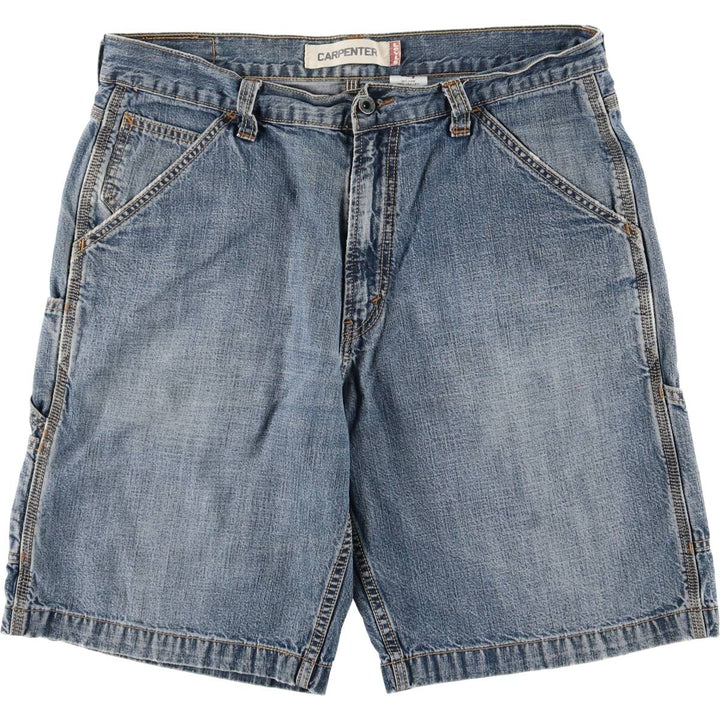 Levi's CARPENTER denim painter shorts, half pants, men's w35 equivalent cotton blue type Vintage Second Hand