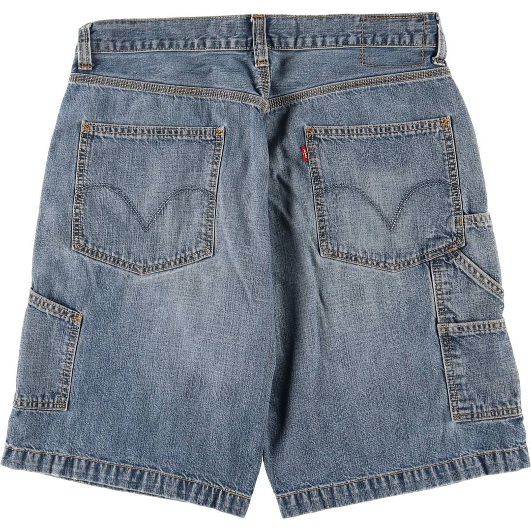 Levi's CARPENTER denim painter shorts, half pants, men's w35 equivalent cotton blue type Vintage Second Hand