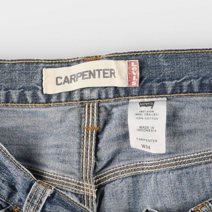 Levi's CARPENTER denim painter shorts, half pants, men's w35 equivalent cotton blue type Vintage Second Hand