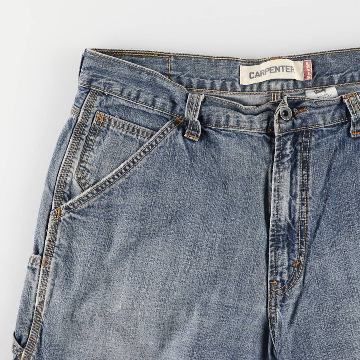 Levi's CARPENTER denim painter shorts, half pants, men's w35 equivalent cotton blue type Vintage Second Hand