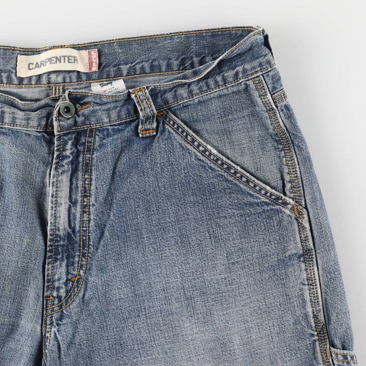 Levi's CARPENTER denim painter shorts, half pants, men's w35 equivalent cotton blue type Vintage Second Hand