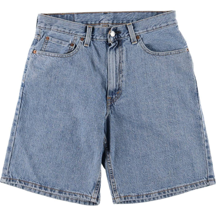 Levi's 550 denim shorts, short pants for men, size W32 cotton blue type Vintage Second Hand