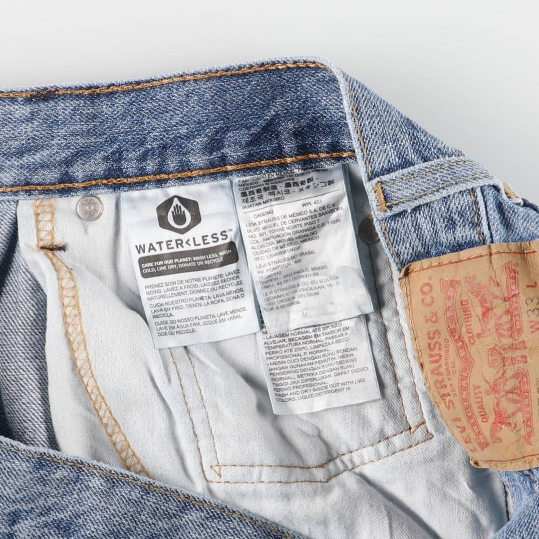 Levi's 550 denim shorts, short pants for men, size W32 cotton blue type Vintage Second Hand