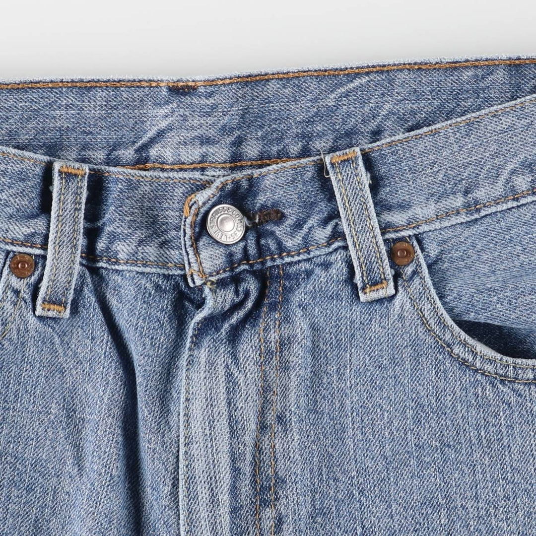 Levi's 550 denim shorts, short pants for men, size W32 cotton blue type Vintage Second Hand