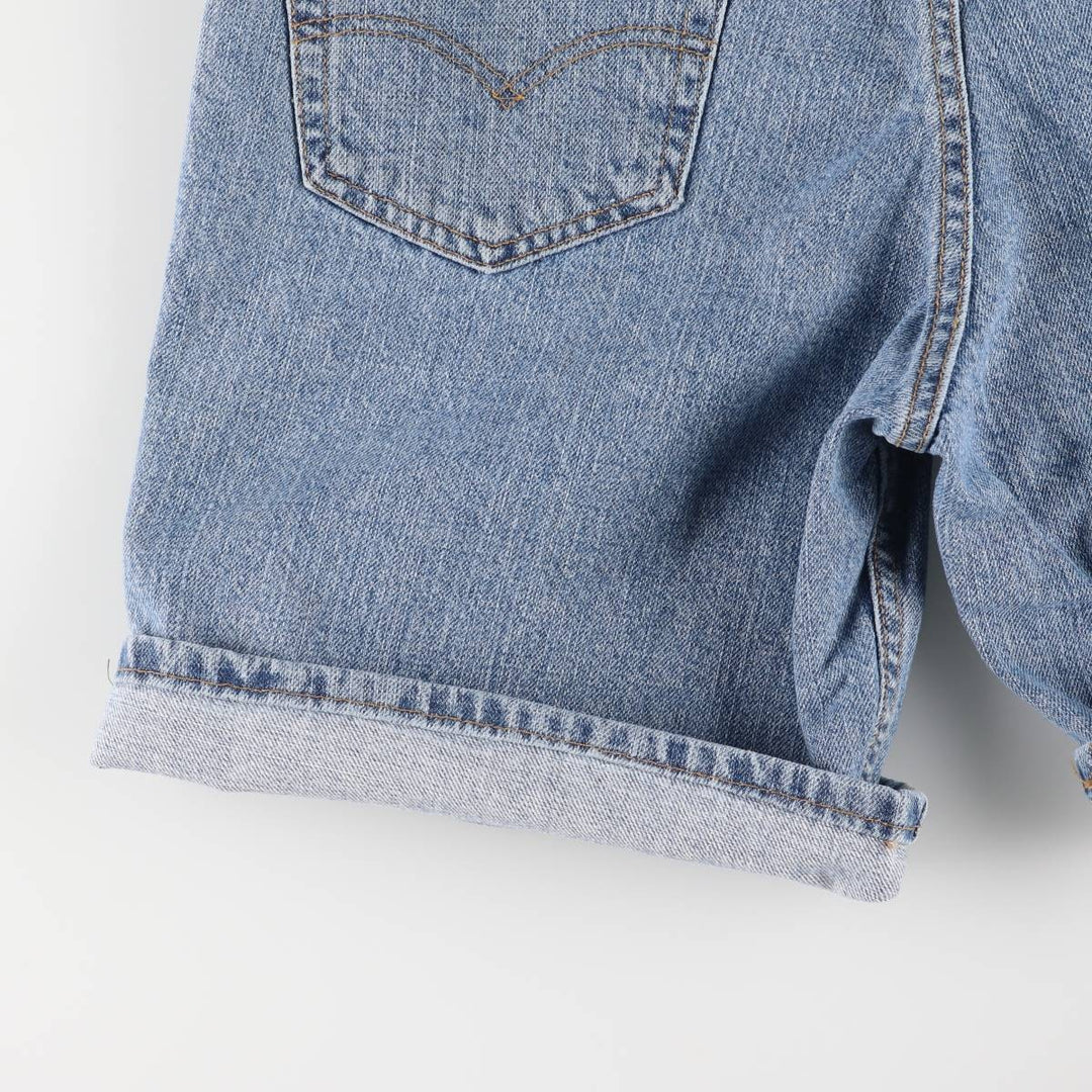 Levi's 550 denim shorts, short pants for men, size W32 cotton blue type Vintage Second Hand