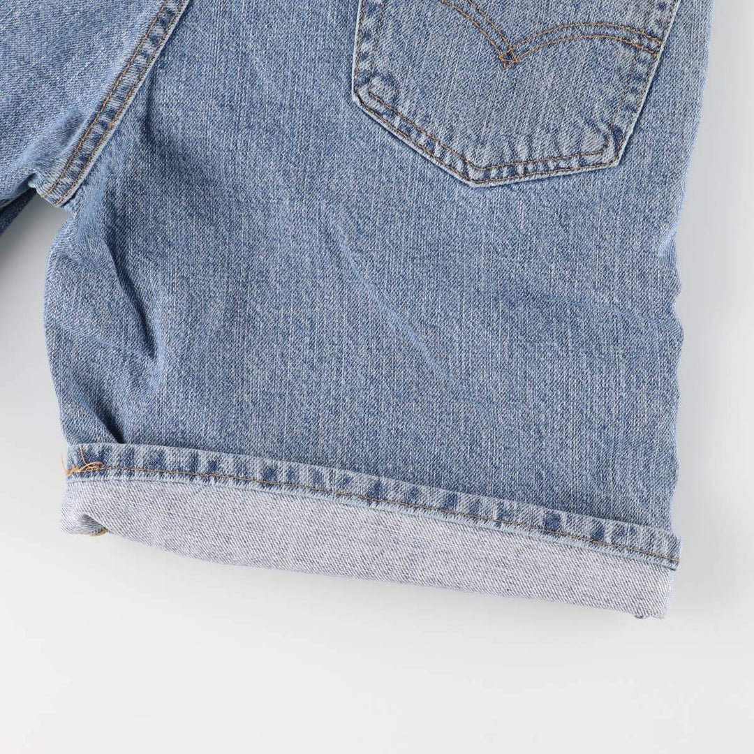 Levi's 550 denim shorts, short pants for men, size W32 cotton blue type Vintage Second Hand